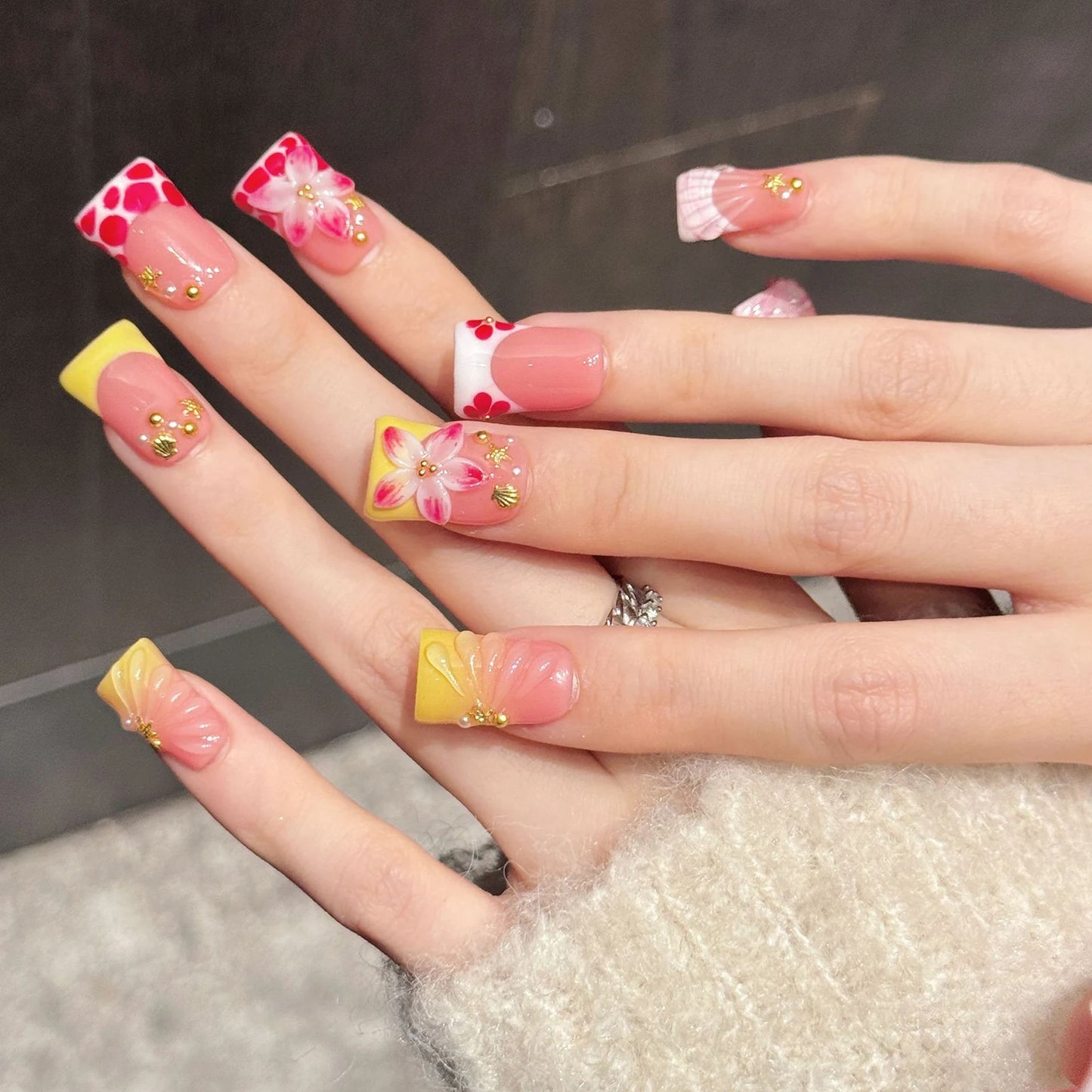 10p French Artificial Nails