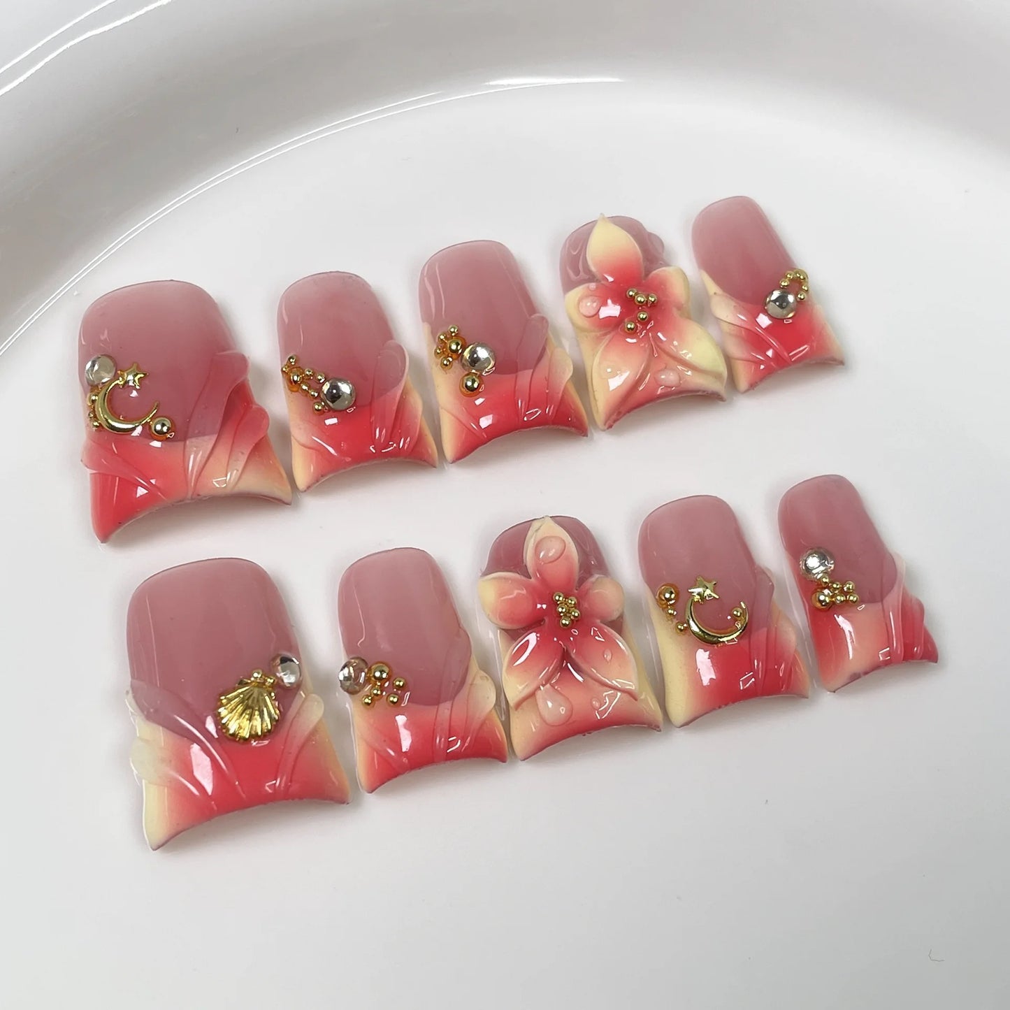 10p French Duck Nails