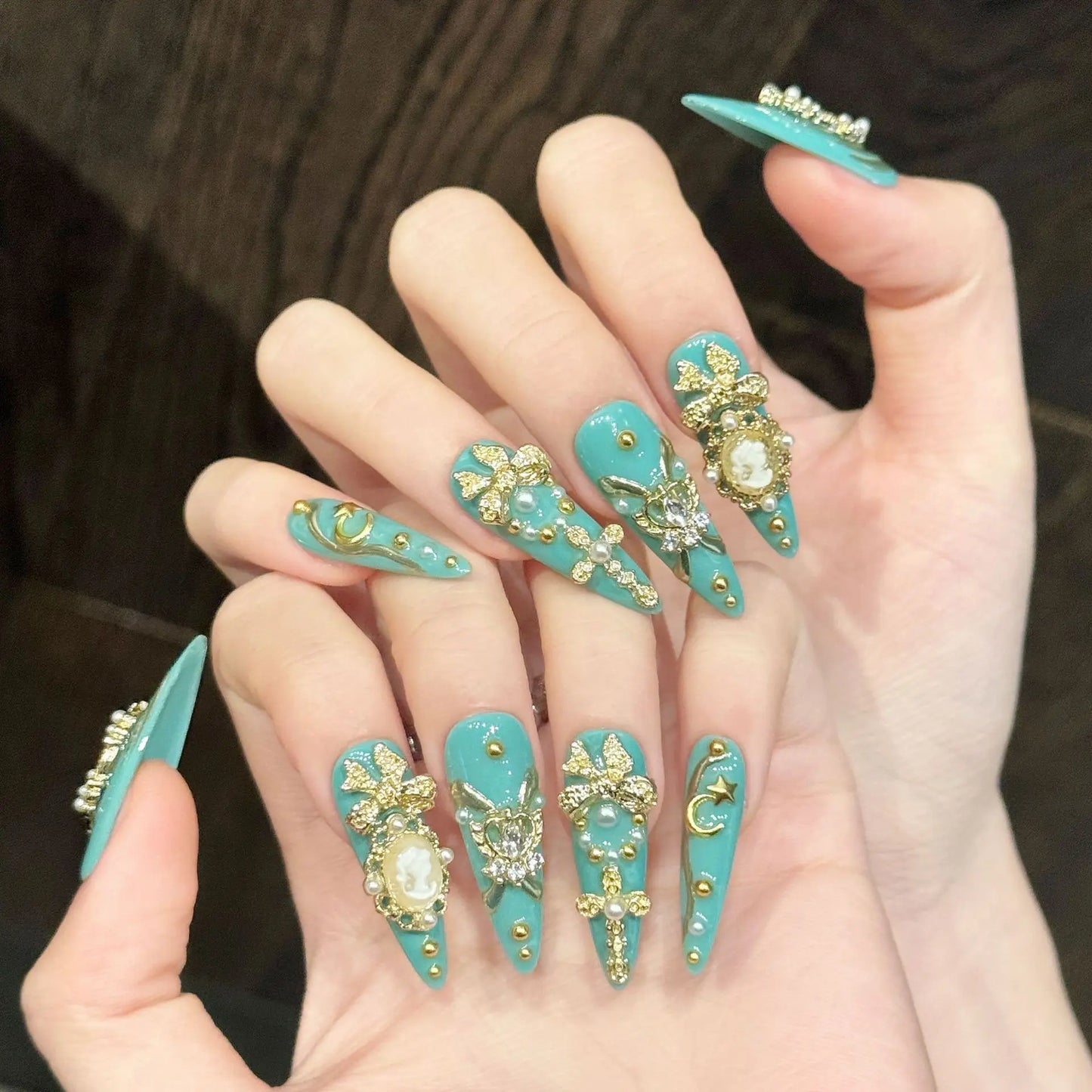 10PCS Handmade Nails