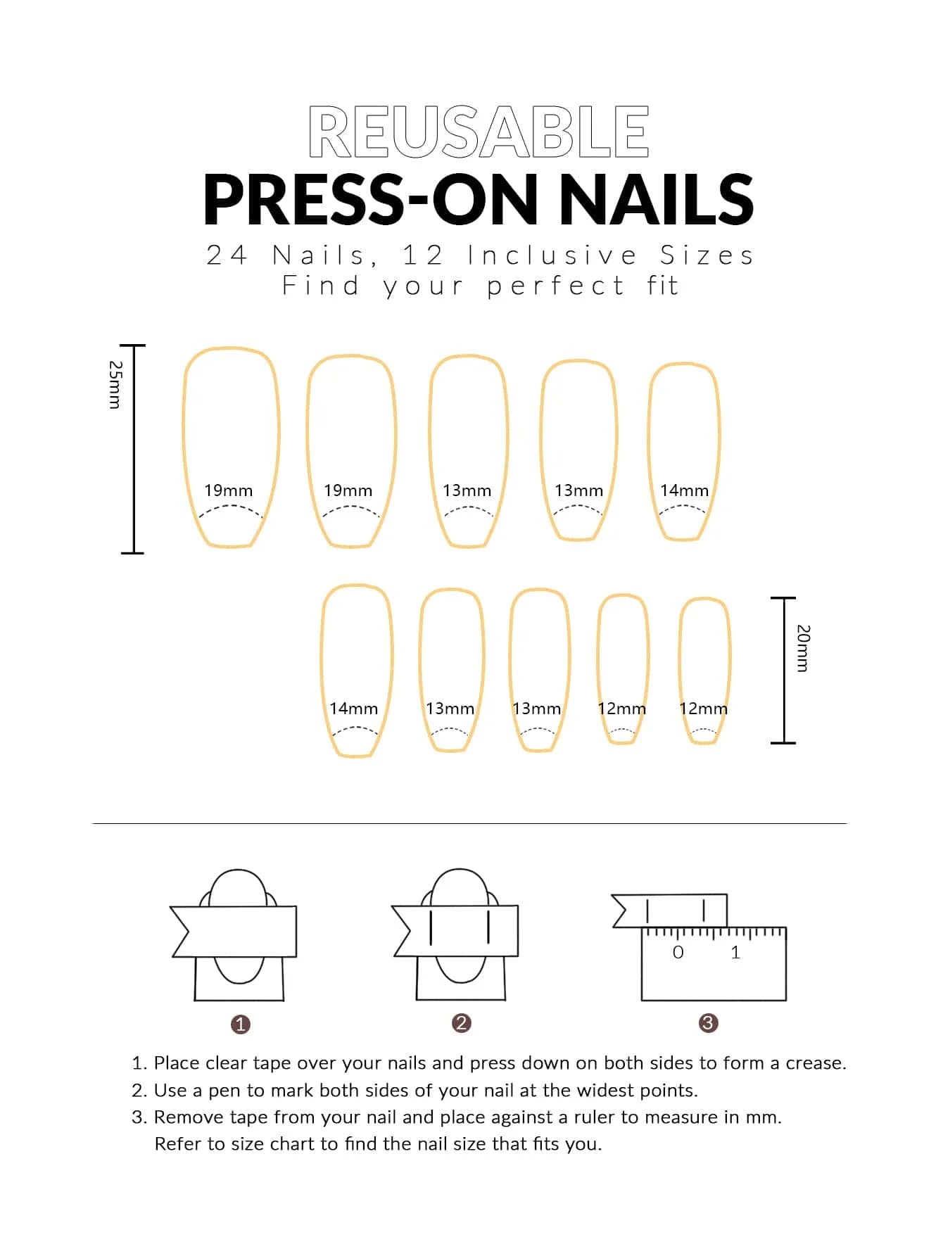 10pcs  coffin shaped nail art