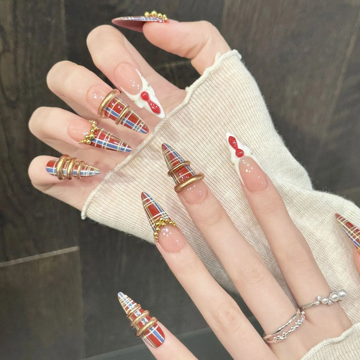 10PCS Long Pointed Nails