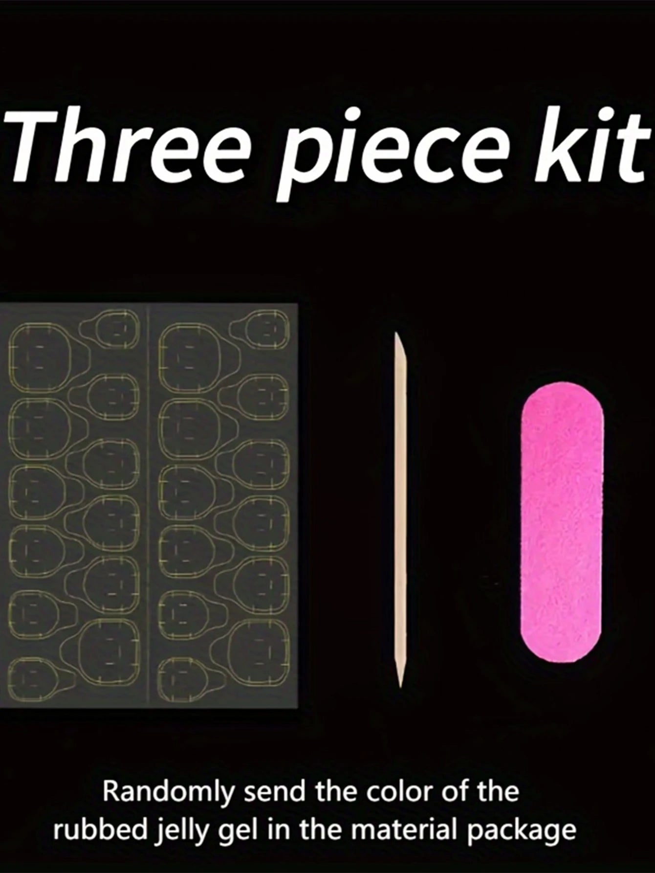 10PCS Japanese pink nails