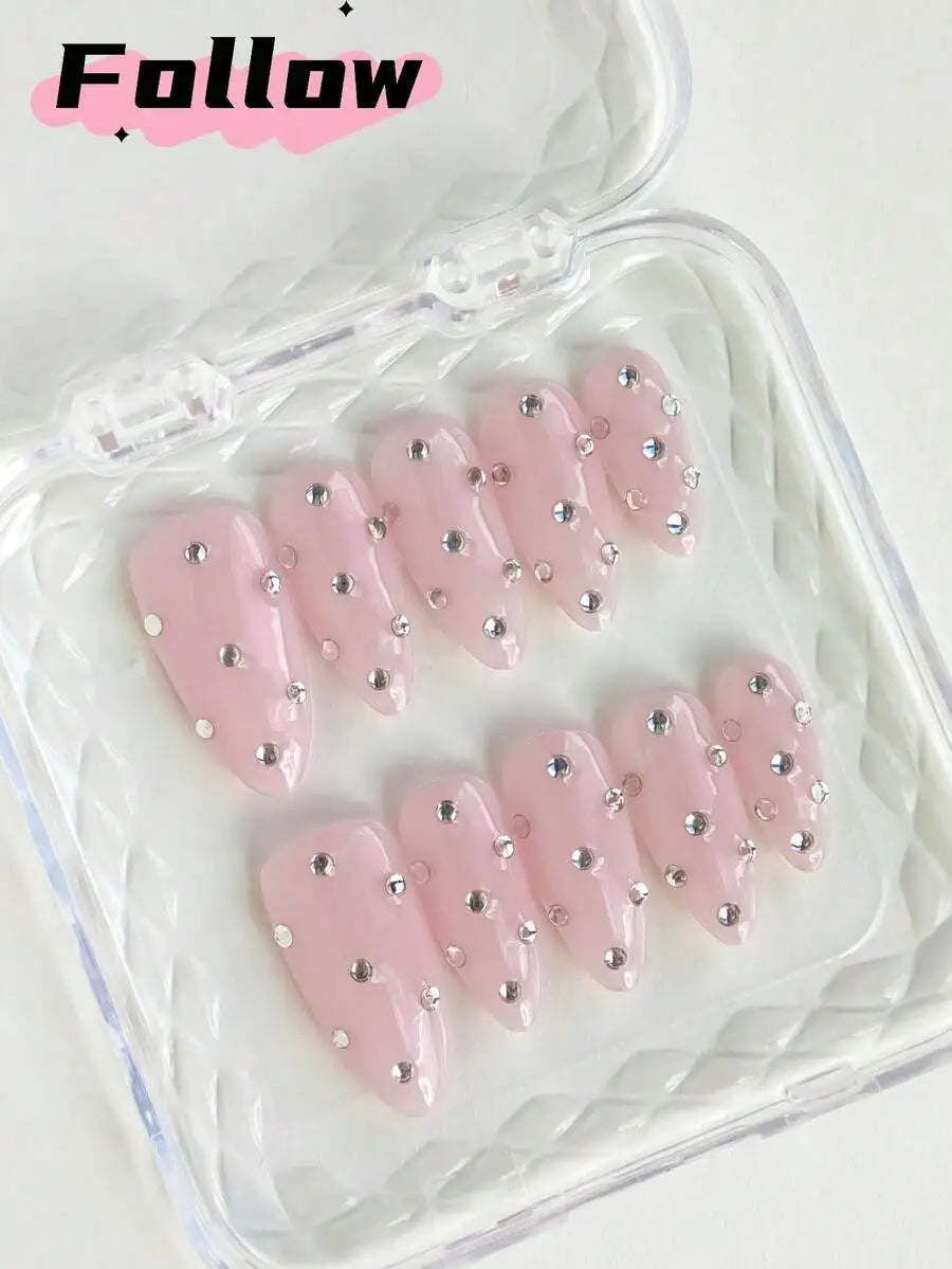 10pcs ,Cute,Polka Dot Nails