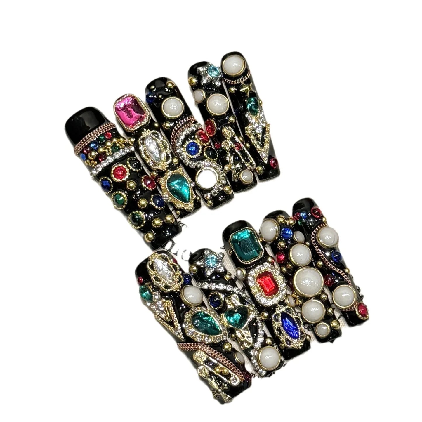 10pcs Black Long Coffin Light