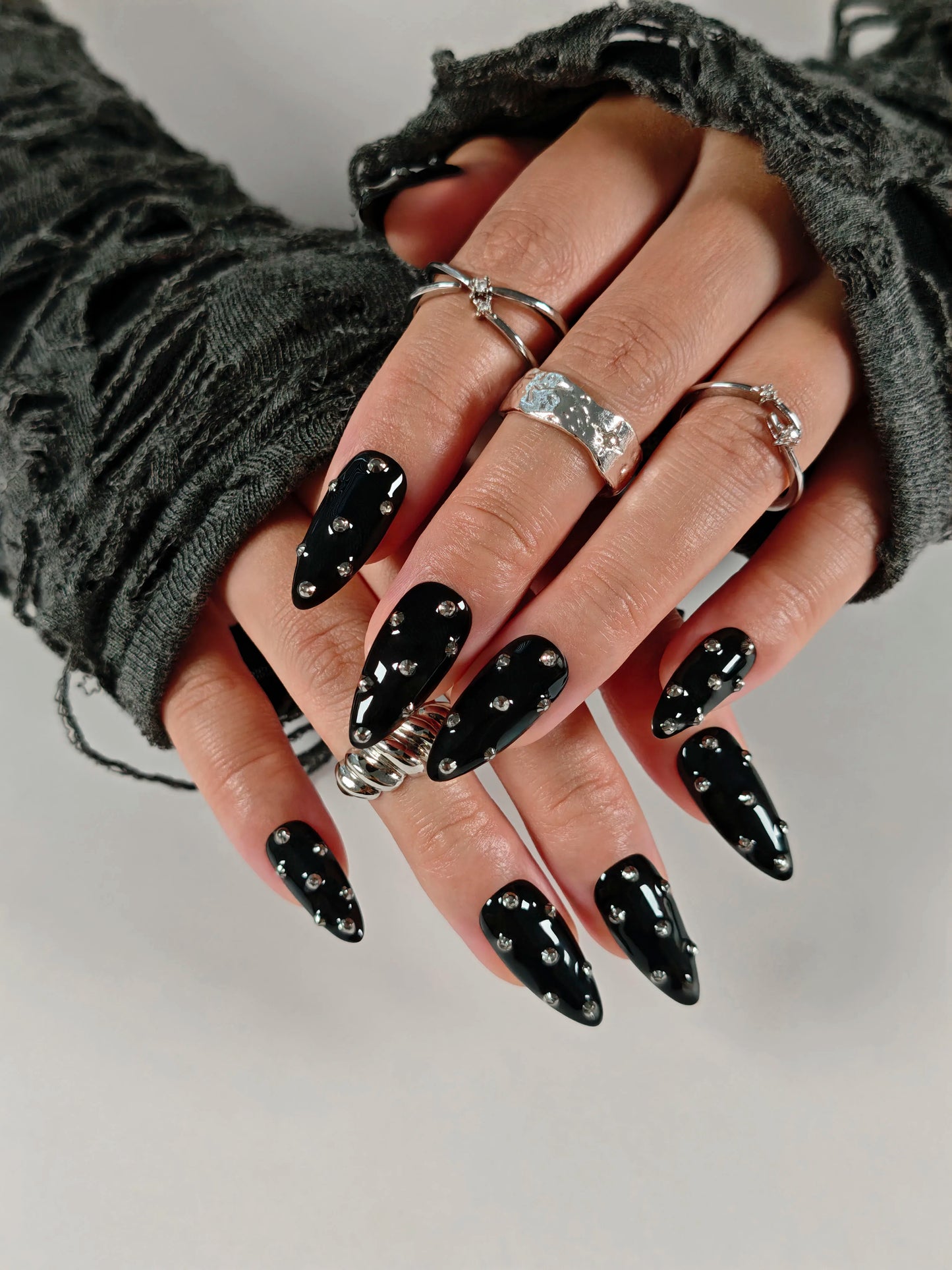 10pcs ,Cute,Polka Dot Nails