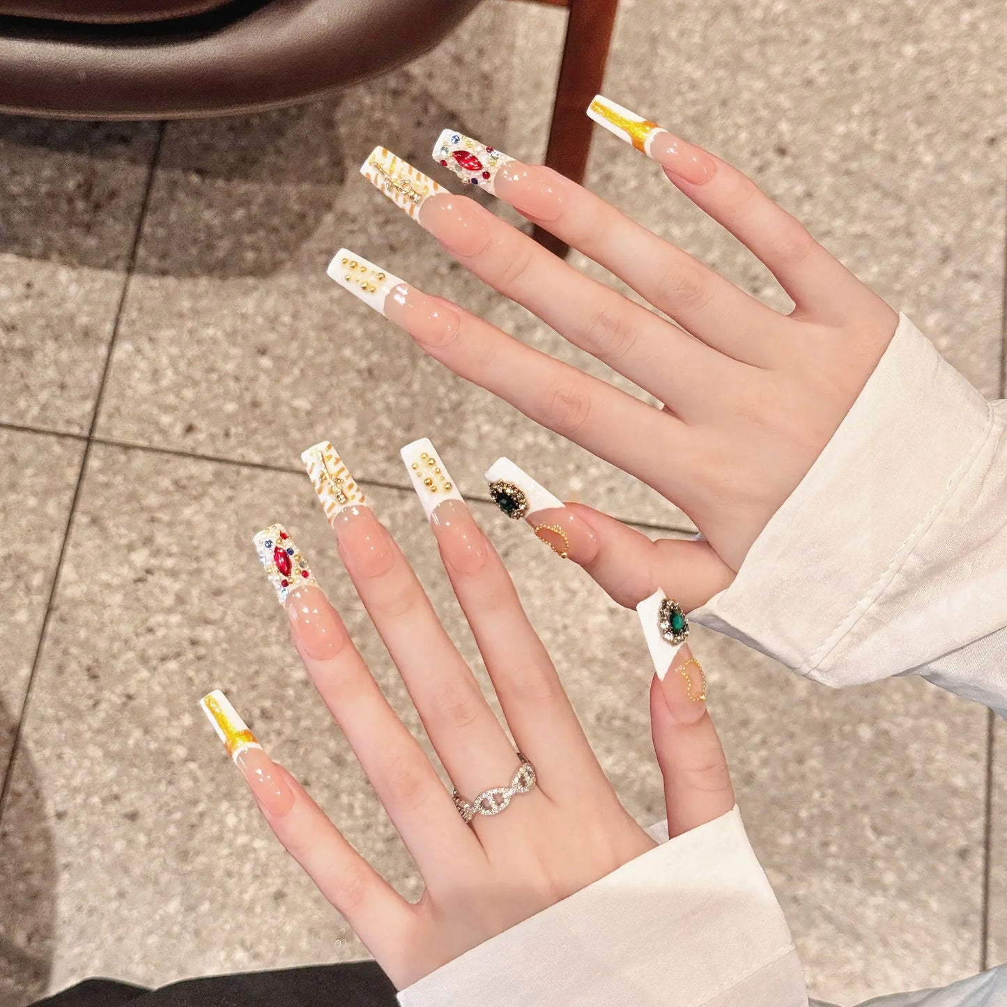 Handmade Crystal Design Nails