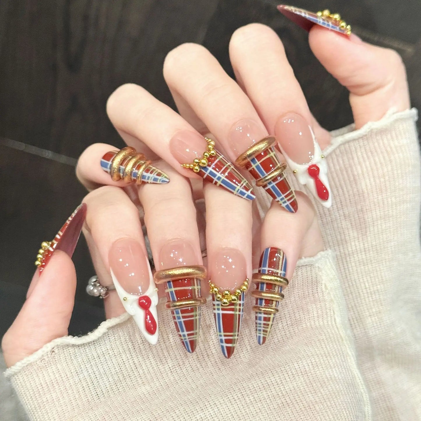 10PCS Long Pointed Nails