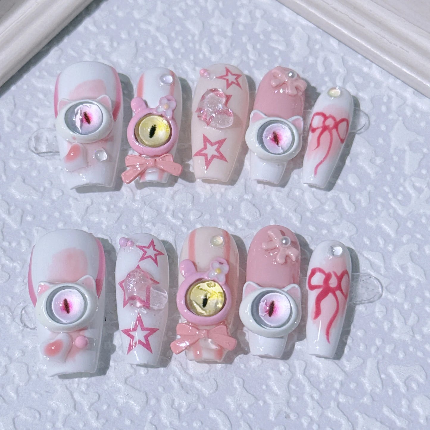 10Pcs Stars Nails