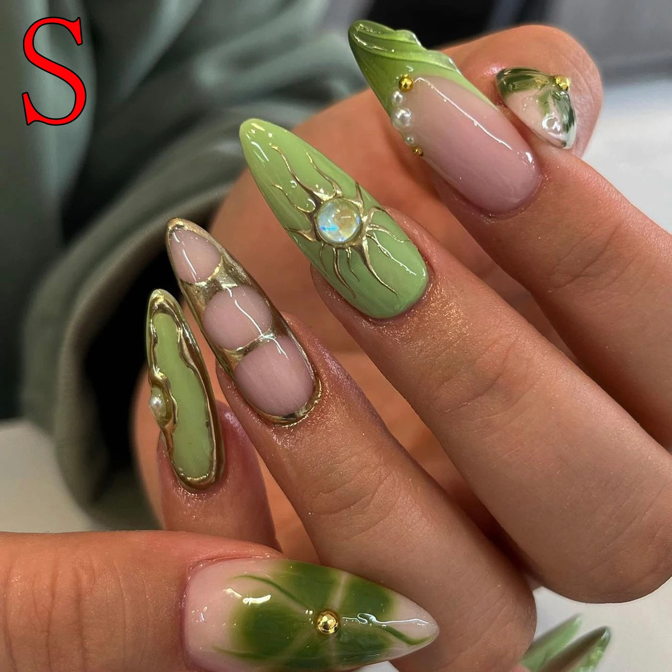Long Almond Nails