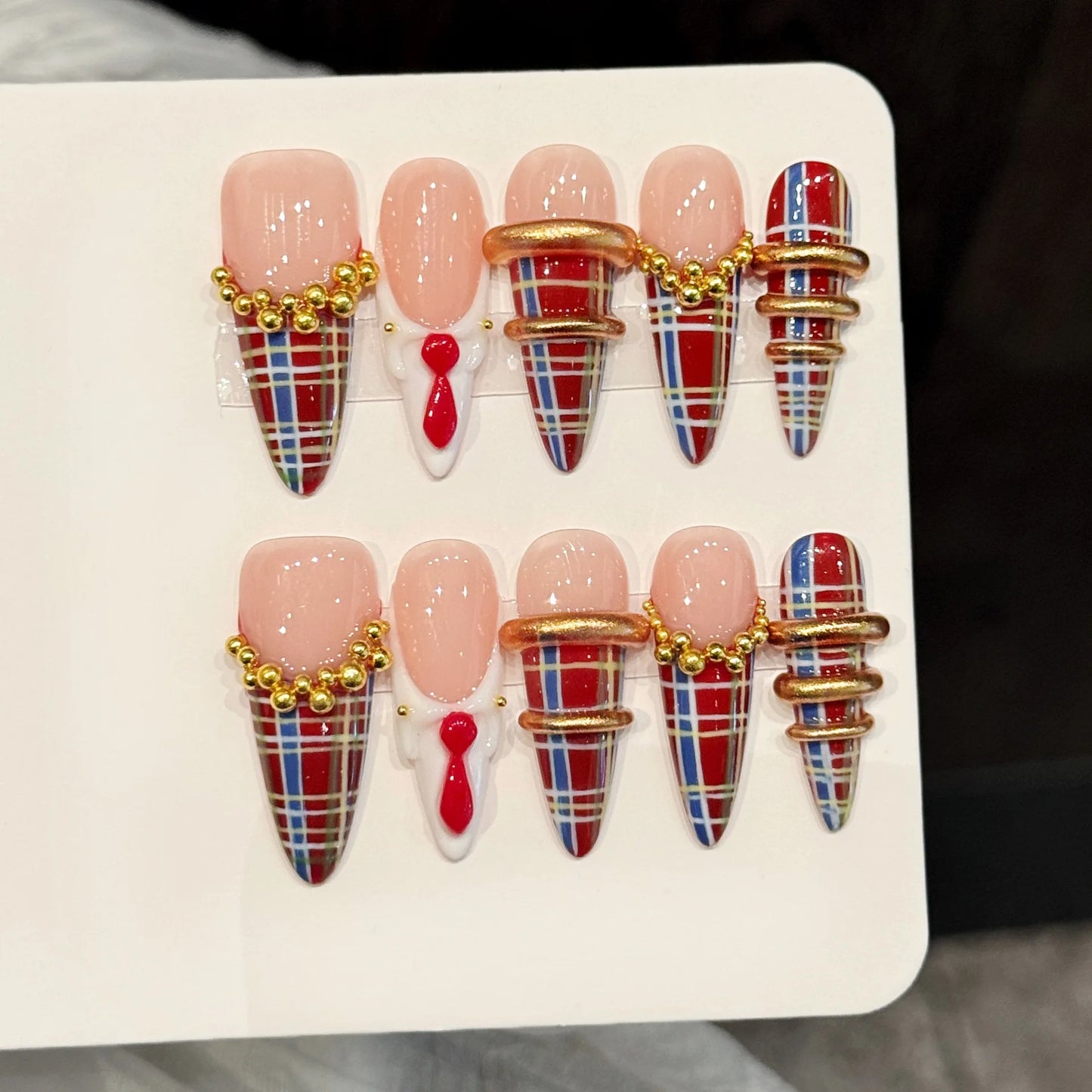 10PCS Long Pointed Nails