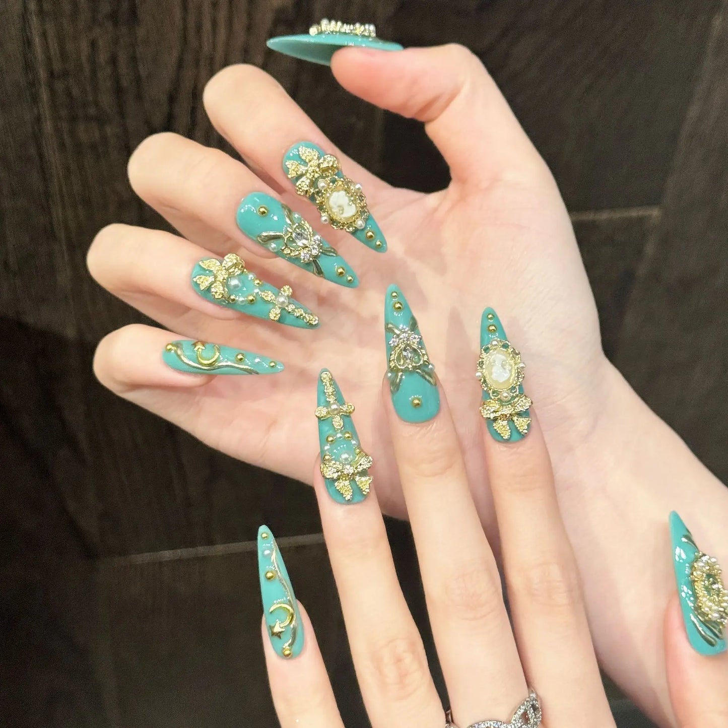 10PCS Handmade Nails