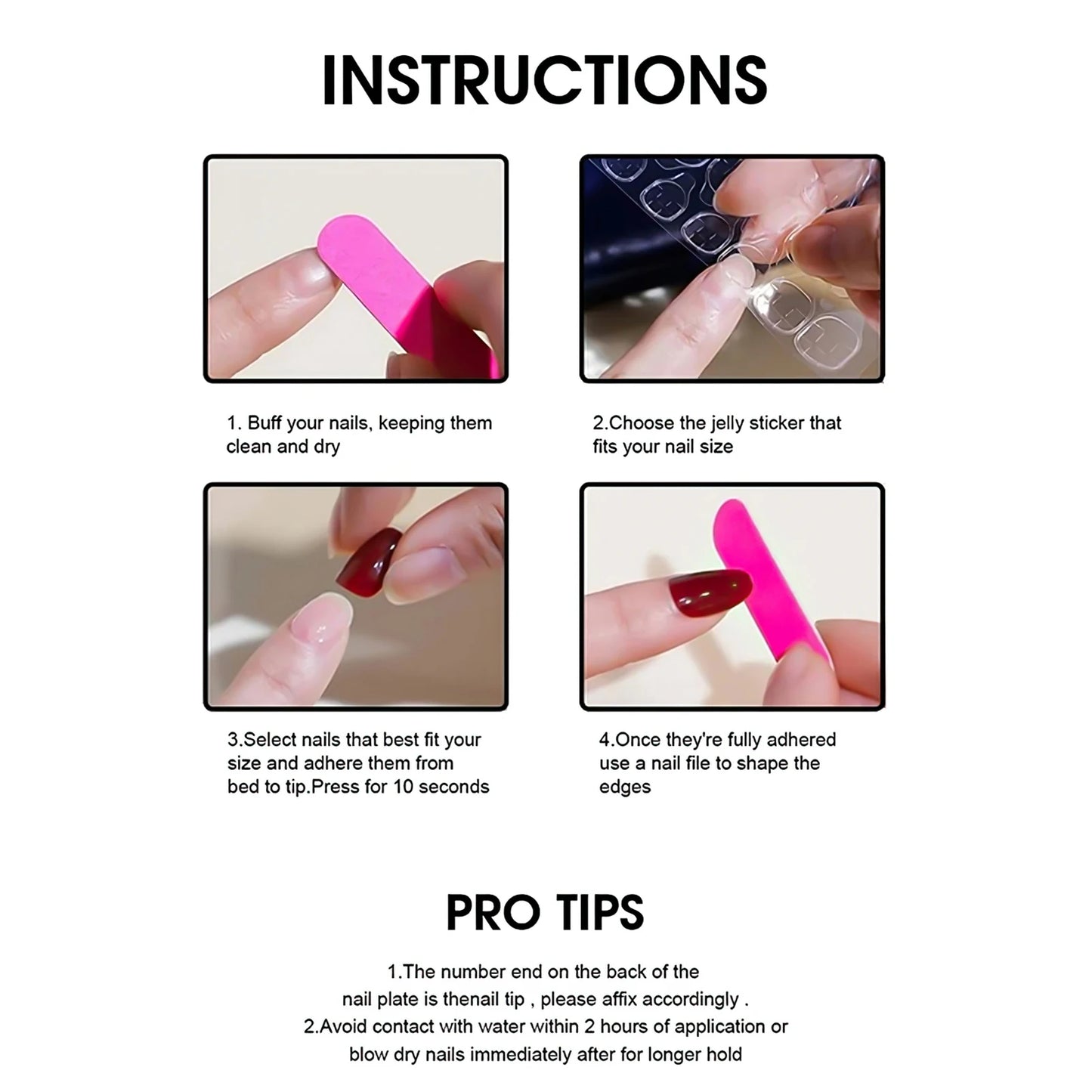 10pcs Flower Handmade Nails