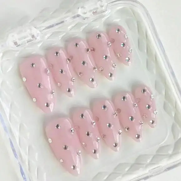 10pcs ,Cute,Polka Dot Nails