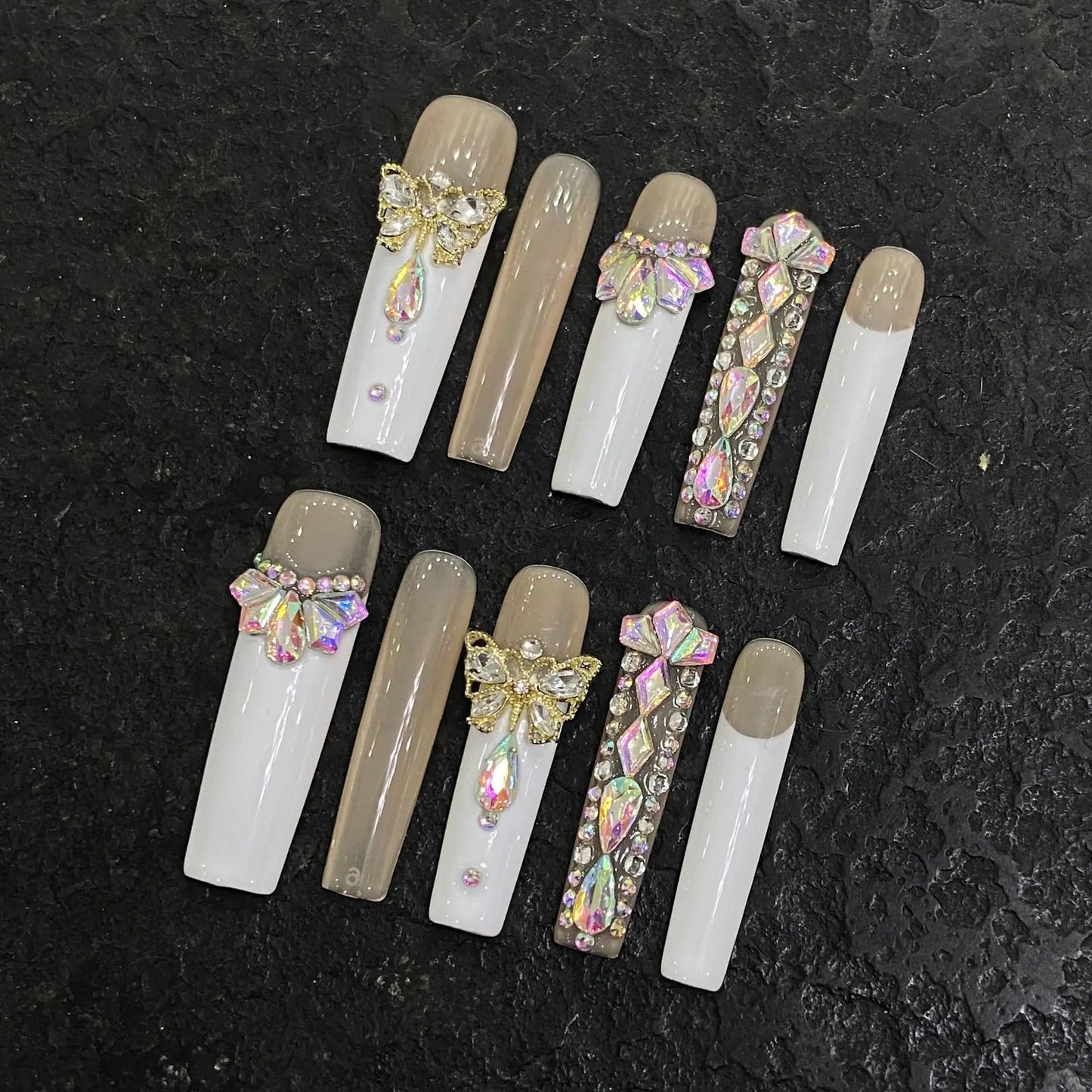 10pcs Black Long Coffin Light