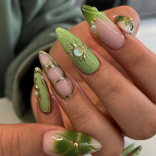 Long Almond Nails