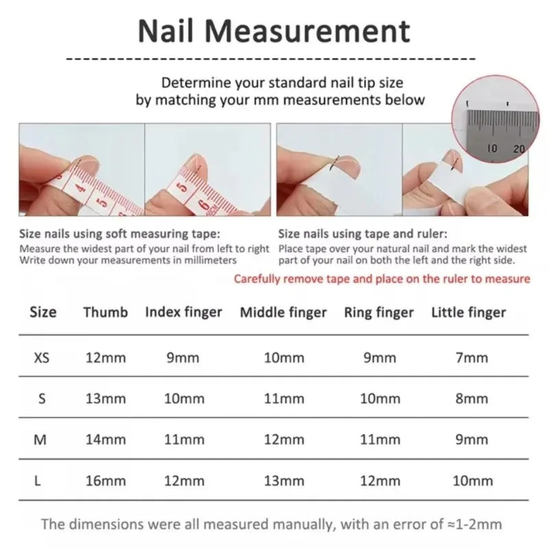10pcs Soft Sweet Nails